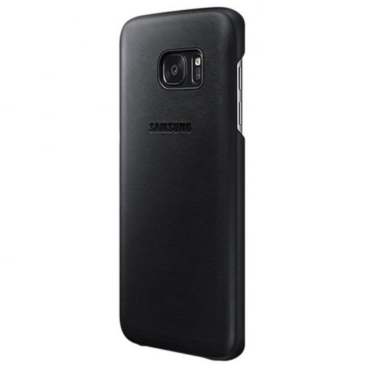 Samsung Funda Leather Cover Negra para Galaxy S7 Edge