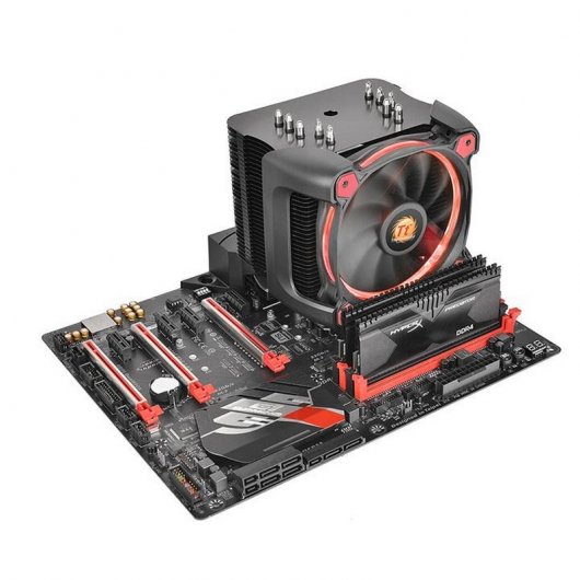 Thermaltake Riing Silent 12 Pro CPU Cooler Rojo Rev AM4