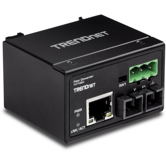Trendnet TI-F10SC Convertisseur industriel multimode renforcé de fibres SC 100 Base-FX 2Km