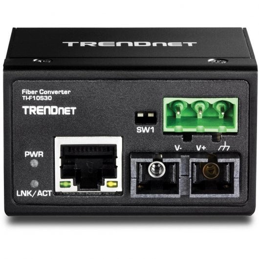 Trendnet TI-F10S30 Convertidor Industrial Reforzado Fibra Monomodo SC 100 Base-FX 30Km