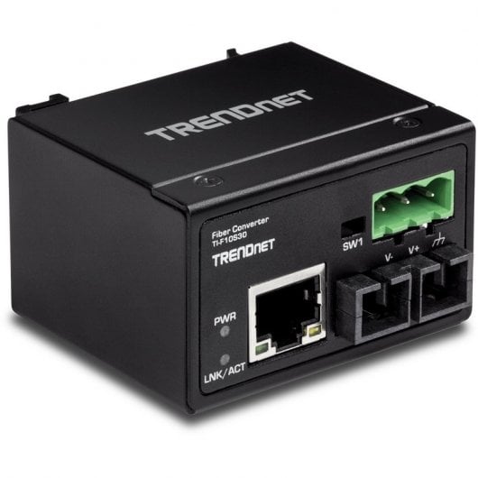 Trendnet TI-F10S30 Convertidor Industrial Reforzado Fibra Monomodo SC 100 Base-FX 30Km