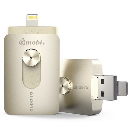 SilverHT iStick Pro 64GB USB 3.0/MicroUSB/Lightning Dorado