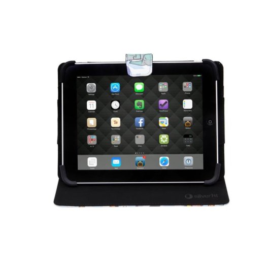 SilverHT Funda Universal Estampada Pixel Gamer para Tablet 9"-11"