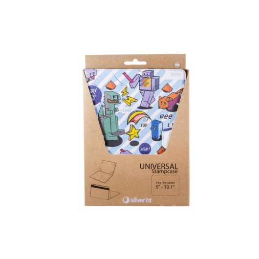 SilverHT Funda Universal Estampada Pixel Gamer para Tablet 9"-11"