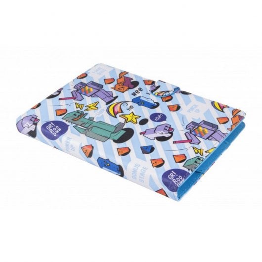 SilverHT Funda Universal Estampada Pixel Gamer para Tablet 9"-10.1" + Teclado MicroUSB