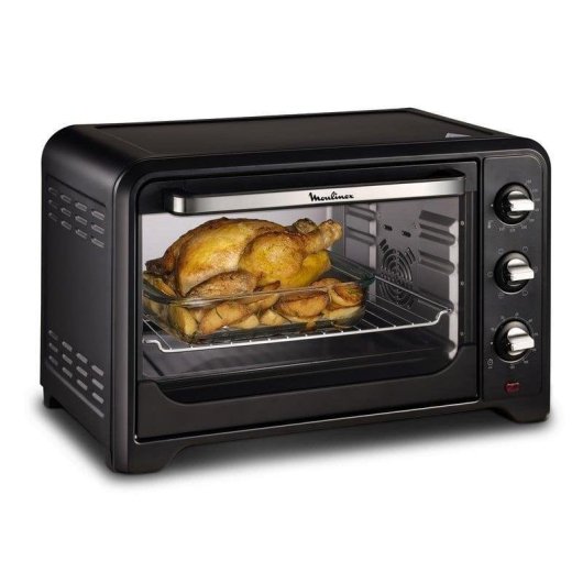 Mini Forno Moulinex Optimo OX484810 Limpeza Catalítica 39L 6 Modos Grill Preto