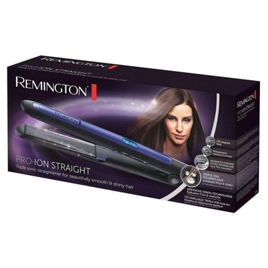 Lisseur Céramique Tourmaline Remington S7710 230ºC 9 Réglages Ionique Arrêt Automatique Noir