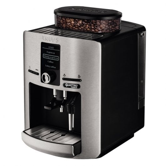 Krups EA82FB Cafetera Espresso Automática Quattro Force Plata