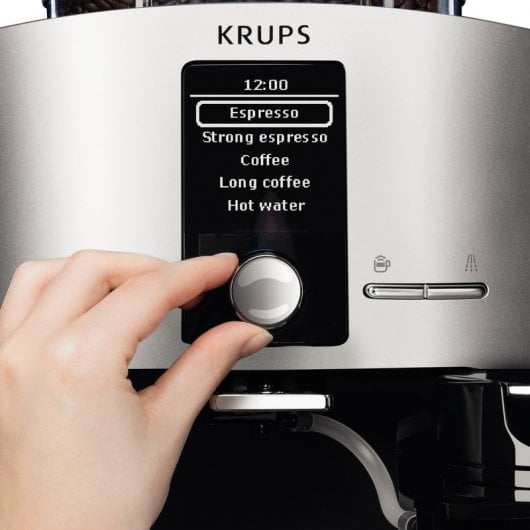 Krups EA82FD10 Cafetera Espresso Automática Die Cast Quattro Force Plata