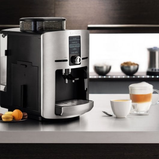 Krups EA82FD10 Cafetera Espresso Automática Die Cast Quattro Force Plata
