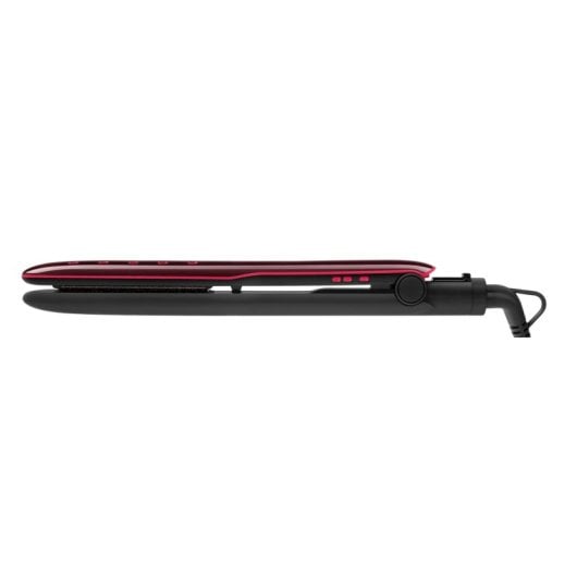 Piastra per Capelli Cheratina Tormalina Rowenta Express Liss SF4012F0 230ºC 5 Impostazioni Spegnimento automatico Secco e umido Display Nero Rosa