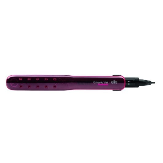 Piastra per Capelli Cheratina Tormalina Rowenta Express Liss SF4012F0 230ºC 5 Impostazioni Spegnimento automatico Secco e umido Display Nero Rosa