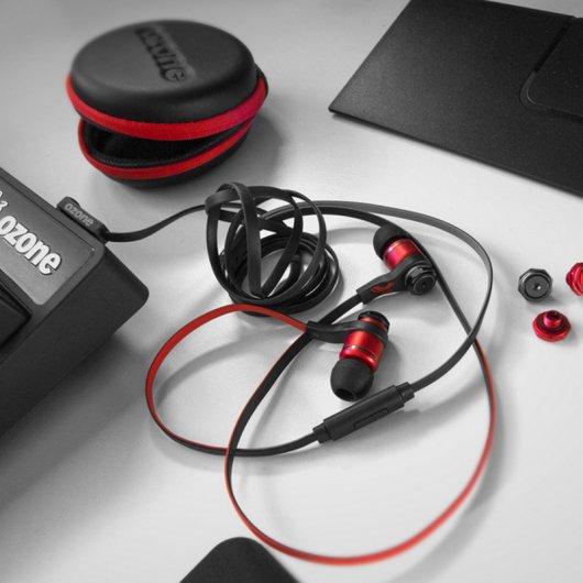 Ozone TriFX Auriculares Gaming Binaurales Negro/Rojo