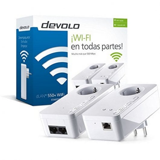 Devolo dLAN 550+ WiFi Starter Kit PLC Adaptador Powerline