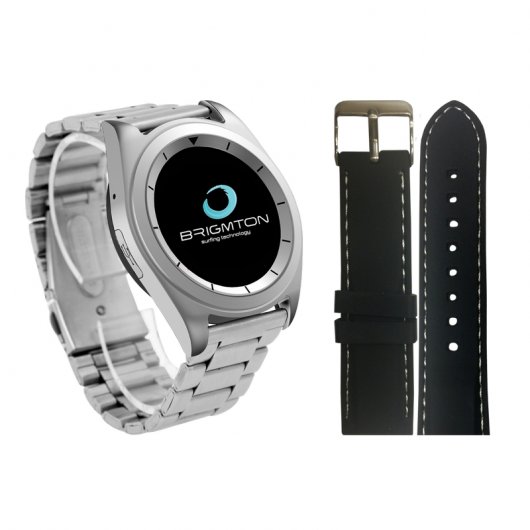 Brigmton Bwatch-BT6 Smartwatch Pulsómetro Plateado