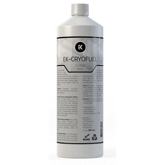 EKWB EK-CryoFuel Refrigerante Liquido Premix Clear 900ml