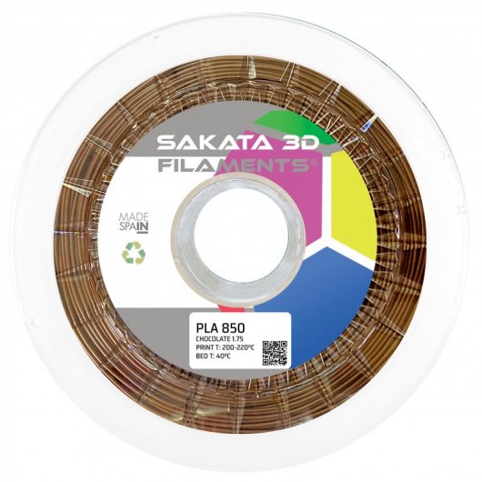 Bobina de filamento PLA 3D850 1.75mm Marrón 1Kg