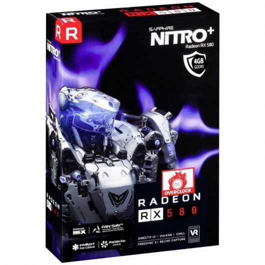 Sapphire Nitro+ Radeon RX 580 OC 4GB  GDDR5