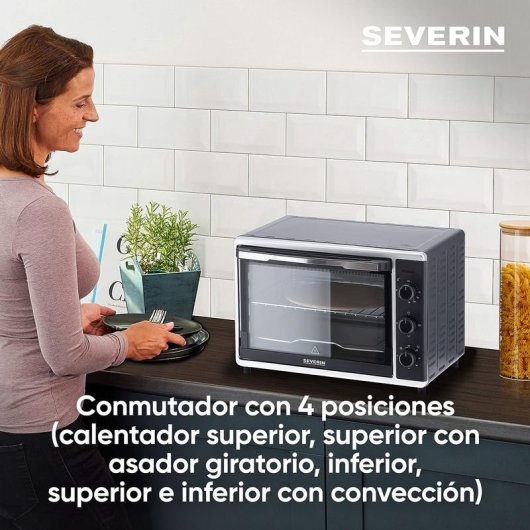 Severin TO 2058 Horno de Sobremesa 42L 1800W Negro