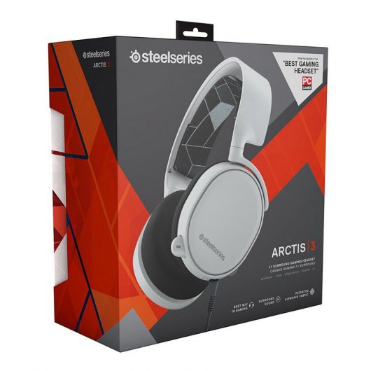SteelSeries Arctis 3 Auriculares Gaming 7.1 Blanco
