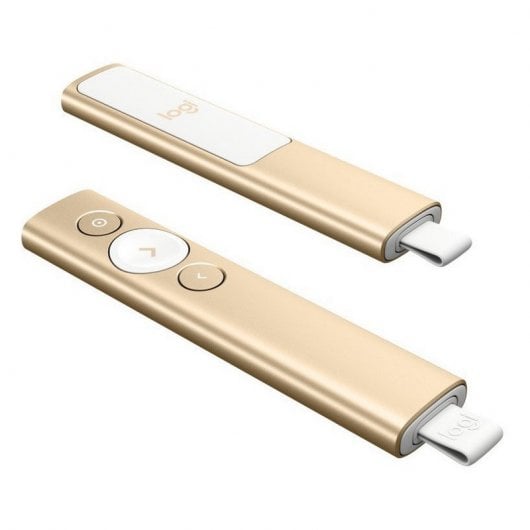 Logitech Spotlight Mando para Presentaciones Inalámbrico Oro