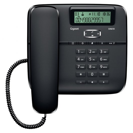 Gigaset DA610 Teléfono Compacto Fijo Negro