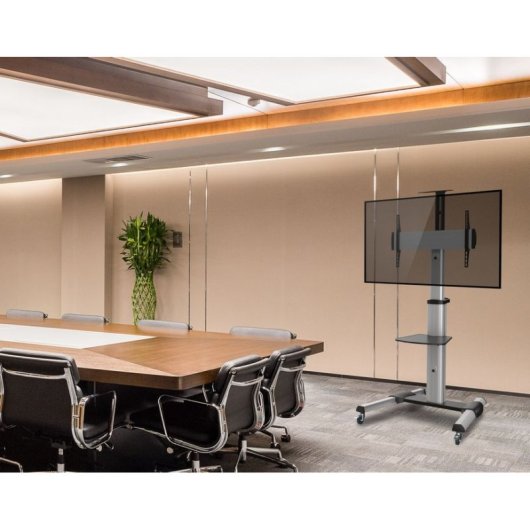 Equip Soporte de Suelo con Ruedas para Pantalla De 37"-70" de Aluminio Vesa 600x400 Max 50Kg