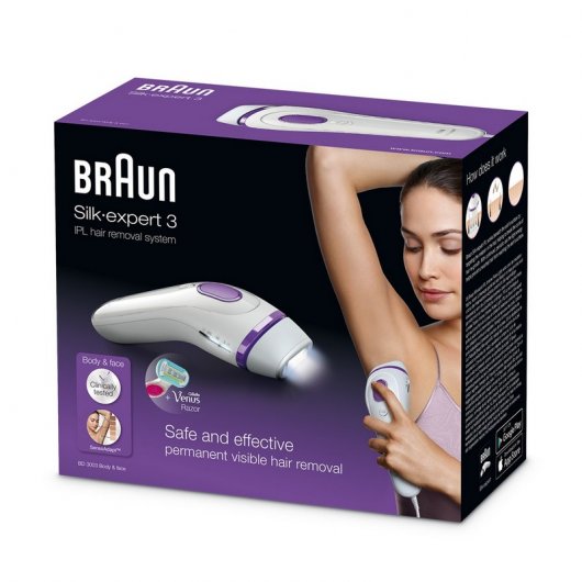 Braun Silk-Expert 3 BD3003 Depiladora de Luz Pulsada Intensa + Gillette Venus Snap