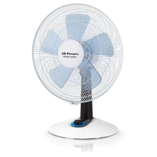 Ventilador de Sobremesa Orbegozo TF 0138 45W 4 Velocidades Oscilante Ultra Silencioso 5 Aspas