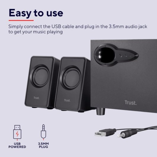 Trust Avora 2.1 Altavoces 9W