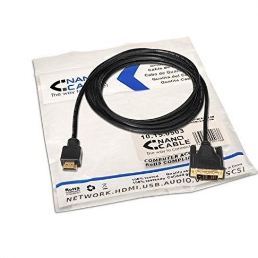 Cavo Nanocable DVI a HDMI maschio/maschio da 3 m