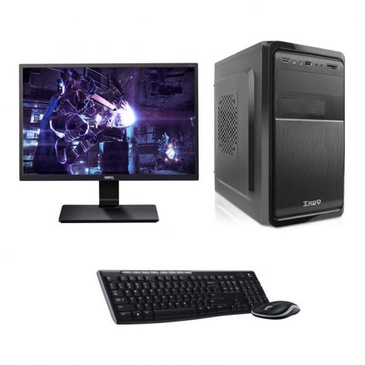 PcCom Basic Intel Pentium G4400/4GB/1TB + Benq GW2270 21.5" LED + Logitech Wireless Combo MK270