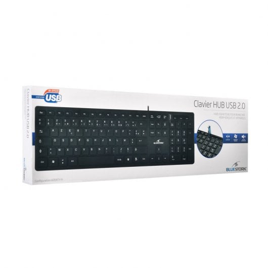 Bluestork Hub Teclado Slim con USB Integrado