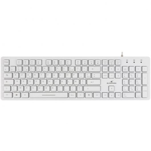 Bluestork KB Lumi Teclado Slim Retroiluminado Blanco