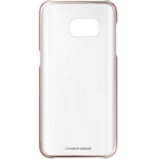 Samsung Funda Clear Cover Rosa Dorado para Samsung Galaxy S7