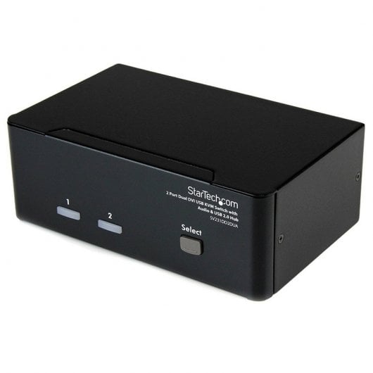 Startech Conmutador Switch KVM de 2 Puertos USB/DVI