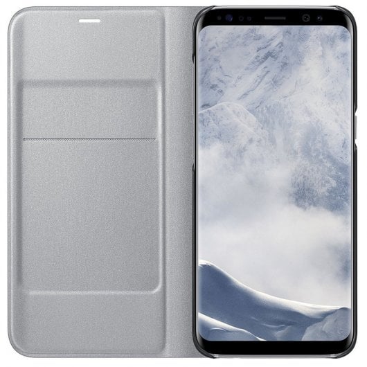 Samsung EF-NG950 Funda Led View Plata para Samsung Galaxy S8