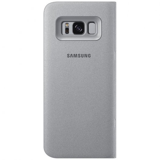 Samsung EF-NG955 Funda Led View Plata para Samsung Galaxy S8 Plus