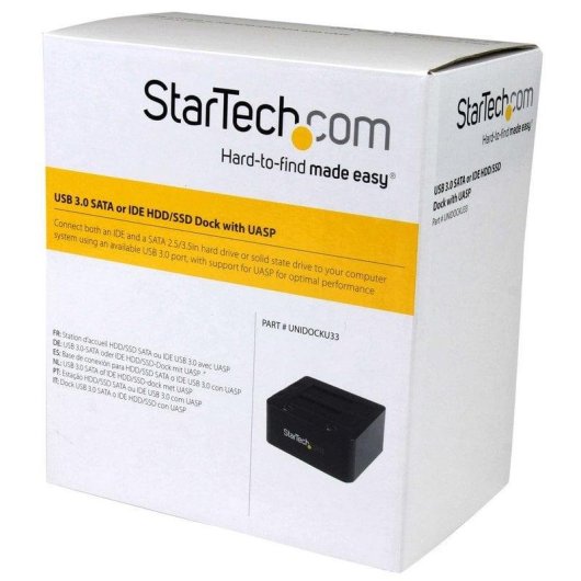 Base de Conexão USB 3.0 para Discos Rígidos StarTech UNIDOCKU33 com UASP