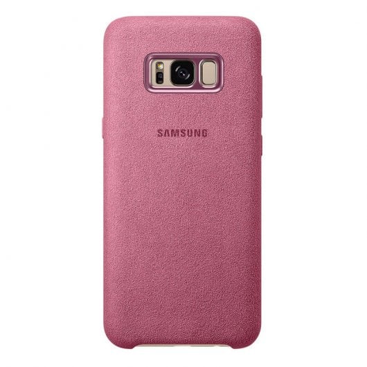 Samsung Alcantara Cover Rosa para Galaxy S8 Plus
