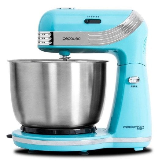Batedeira Cecotec Cecomixer Easy Azul 250W Movimento Planetário Taça Aço 3L