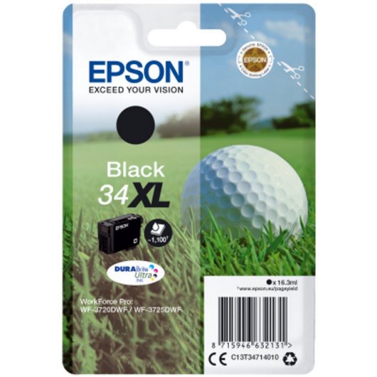 Epson 34XL Negro Workforce Pro WF-3720DWF / WF-3725DWF