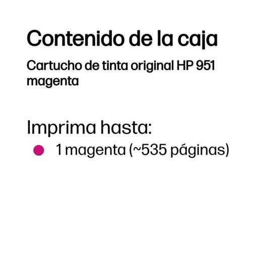 Cartuccia Tinta Originale HP 951 Magenta