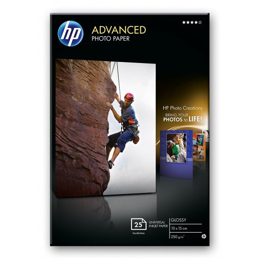 50 Sheets HP Premium Advanced Photo Paper Charm 10x15cm 4x6