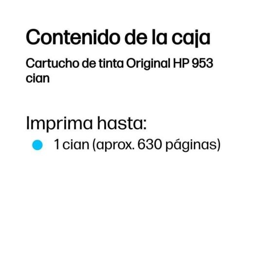 Original-Tintenpatrone Cyan HP 953A