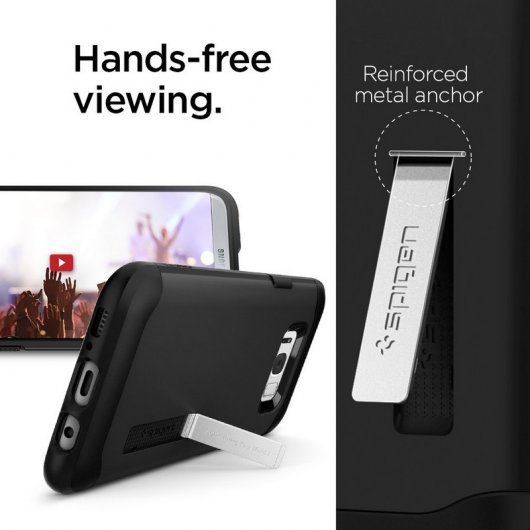 Spigen SGP Funda Slim Armor Negra para Galaxy S8 Plus