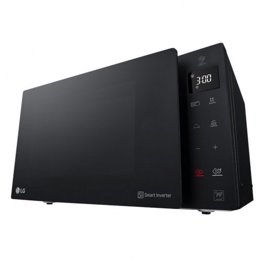 LG MH6535GDS Microondas con Grill Negro Smart Inverter 1000W 25L