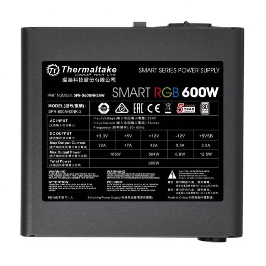 Thermaltake Smart RGB 600W
