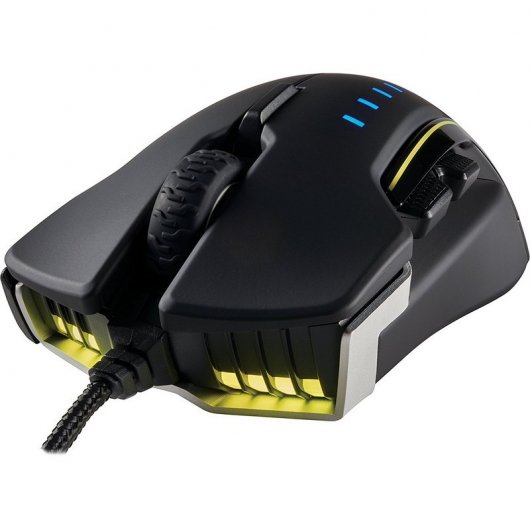 Corsair Glaive Aluminio Ratón Gaming RGB 16000 DPI Negro