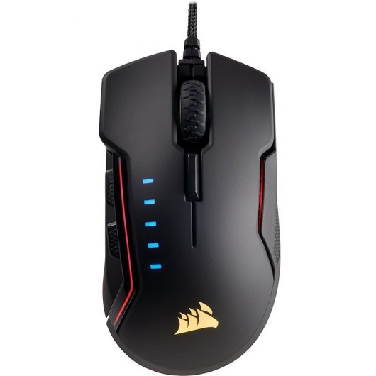 Corsair Glaive Aluminio Ratón Gaming RGB 16000 DPI Negro